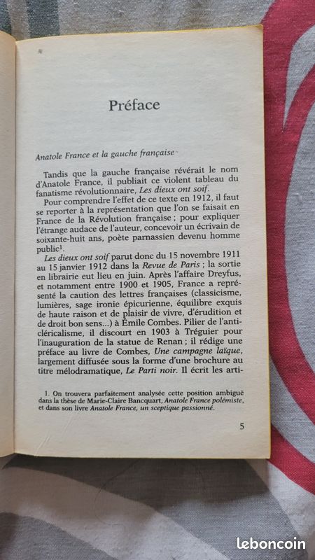 Livre les Dieux ont soif d'anatomie France (image 6)