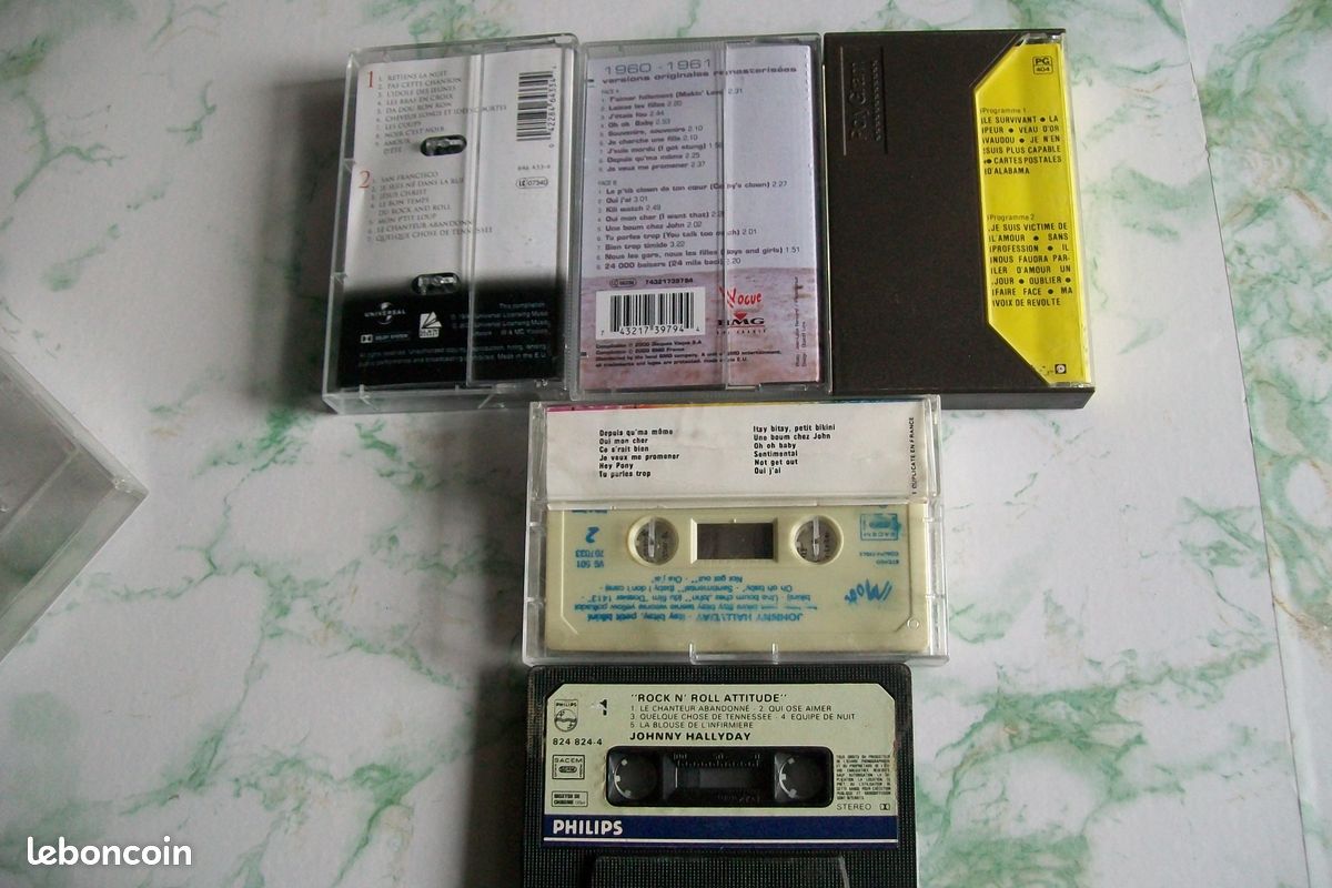 Cassettes audio johnny hallyday (image 2)