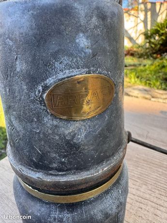 Ancienne Lampe De Mineur Arras A Carbure, Acetylene Tres