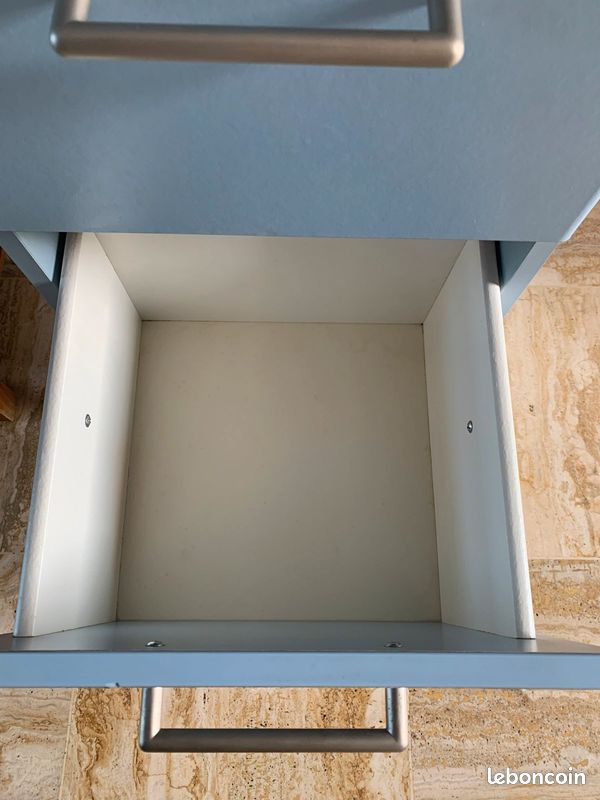 Joli Meuble colonne de salle de bains avec tiroirs et armoire (image 4)