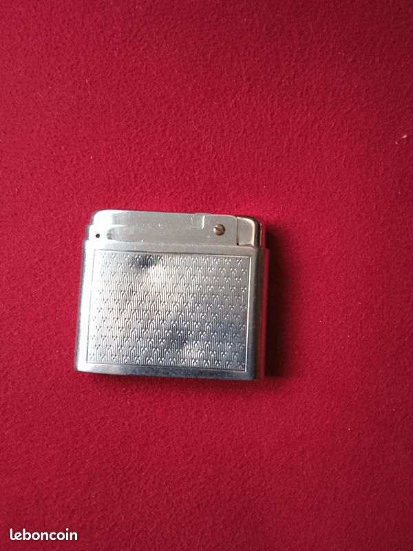 Vieux Briquet à Essence Silver Match - Modèle Vintage Ref K