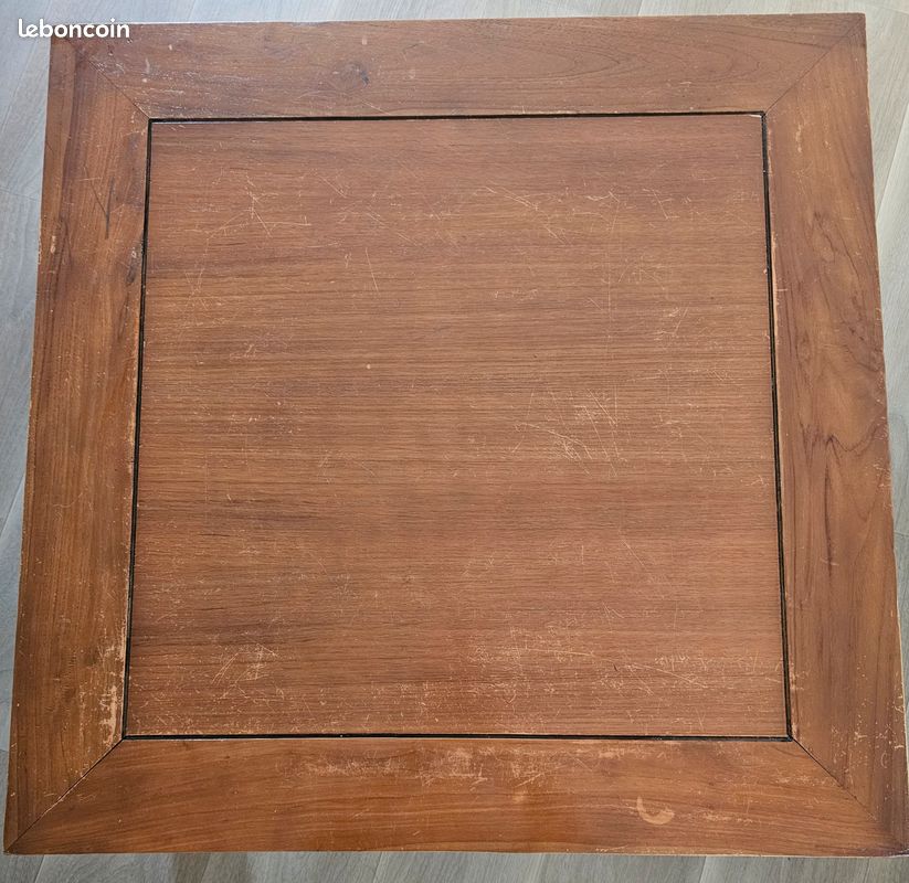 Table base en teck opium 80x80cm (image 1)