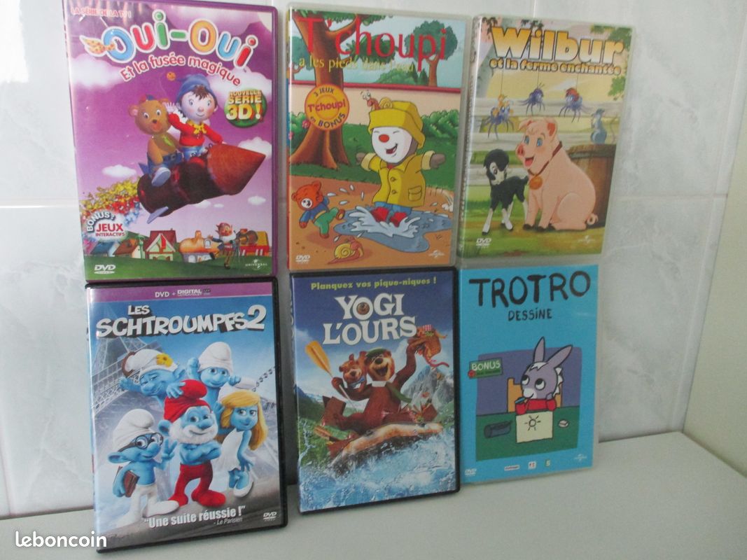 Lot 6 DVD vidéos : Enfant (image 1)
