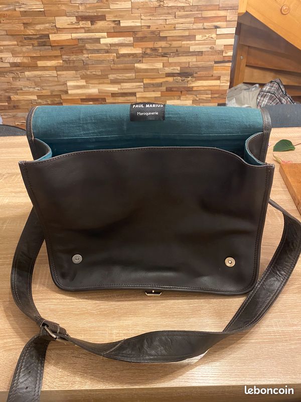 Paul Marius Sac Messager Cuir Homme Shoulder Bags For Men Brown L