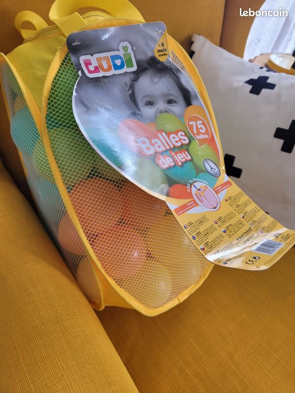 Ludi - Balles de Jeu à Lancer, Faire Rouler et pour Piscine à Balles80 Ludi - Balles de Jeu à Lancer, Faire Rouler et pour Piscine à Balles80