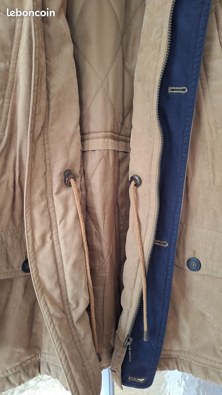 Manteau SAINT LAURENT Occasion Mixte Cachemire Taille L Bleu - Style Croisé - Très Bon état - Vintage Homme - Look élégant Et Chaud