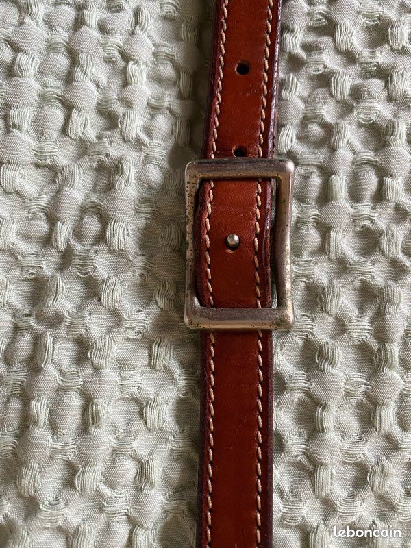 Fouet équestre Victorien Fouet De Chasse Victorien Swaine And Co - Cuir Avec Collier Argenté - Occasion - Royaume-Uni Accessoire équestre Vintage