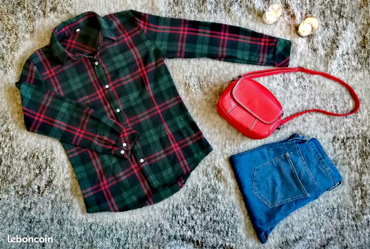 Chemise à carreaux (image 1)