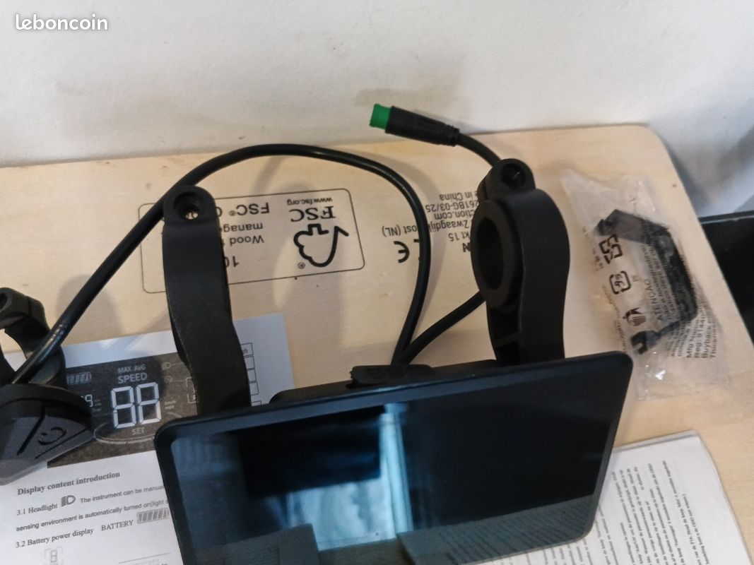 Compteur LCD Universel Pour Vélo électrique - 24V 36V 48V 60V 72V - Étanche - Kit Conversion