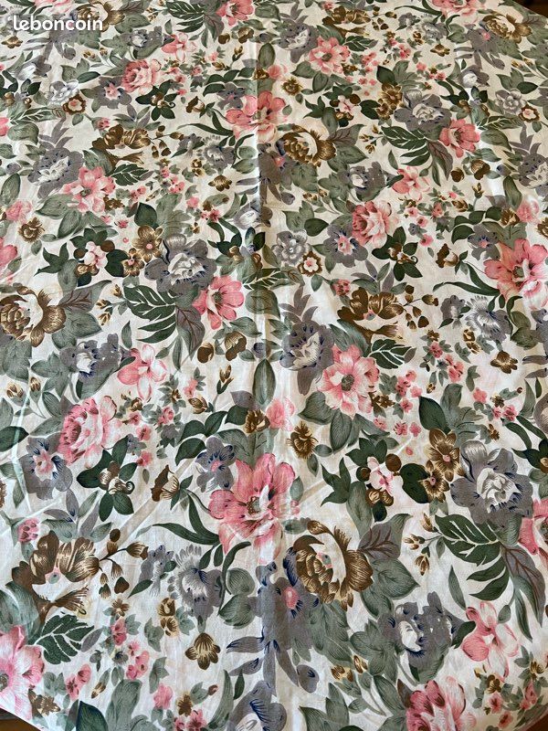 Nappe fleurie rectangulaire vintage (image 2)
