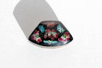 Pendentif Ancien émail Cloisonné - Petite Boîte à Pilules Ou Porte-bonheur