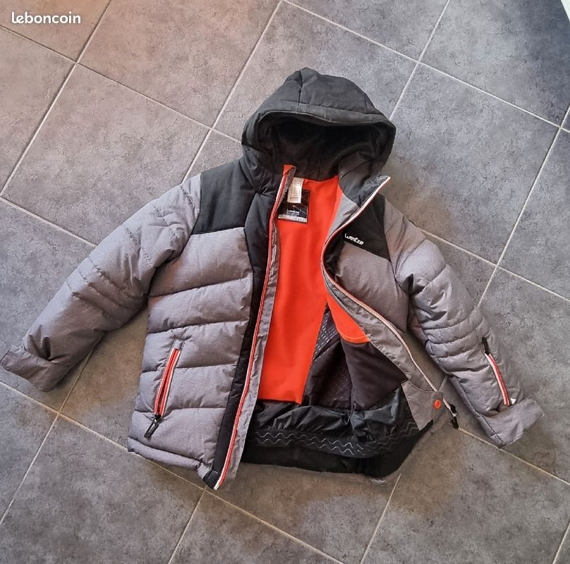Veste tendance grise ski neige 6 ans (image 1)