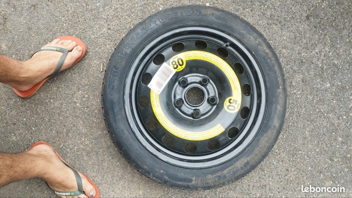 Roue de secours galette Volkswagen Audi A3 golf 6 golf golf 5 Seat Ibiza (image 1)