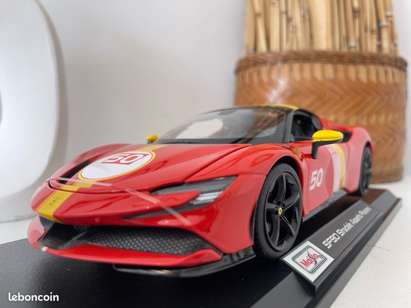 FERRARI SF 90 ASSETTO FIORANNO voiture de collection MAISTO neuve échelle 1/18 (image 1)