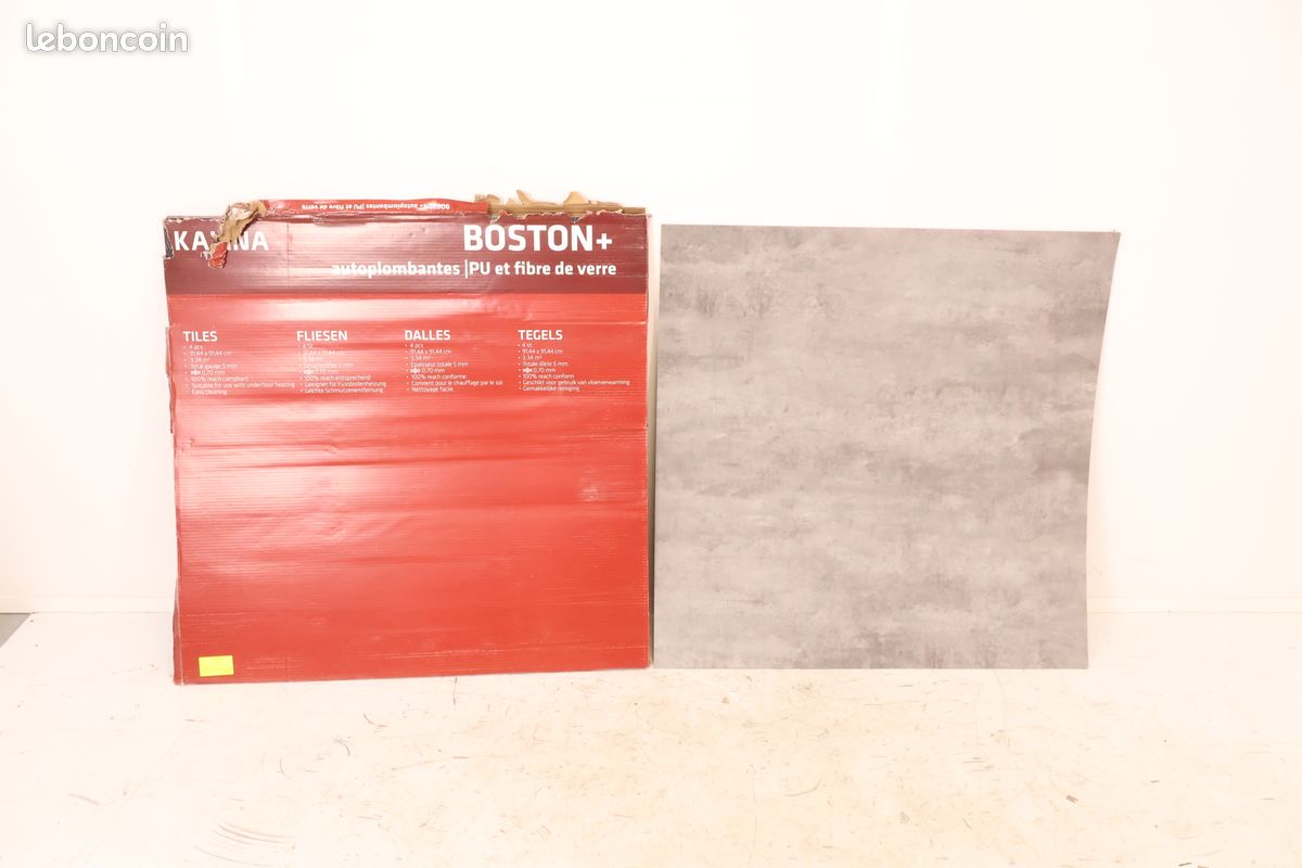 Paquet de 3.34m² de Parquet PVC KALINAFLOOR Boston Looseley Dalles Bleu Gris Flagstone - 123546052 - NEUF (image 3)