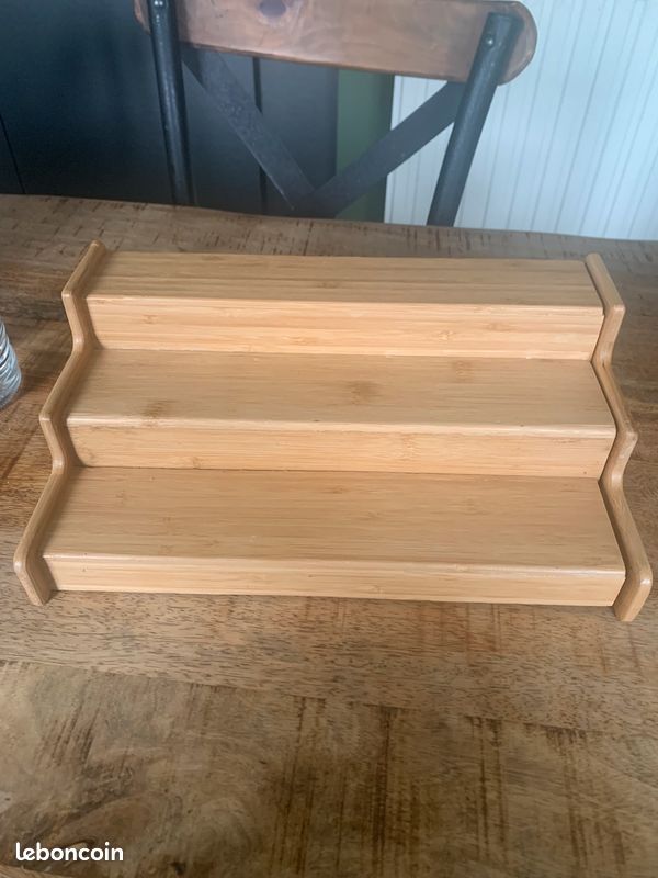 Lustiger Chef Étagère à épices en Bambou Extensible pour Cuisine (image 4)