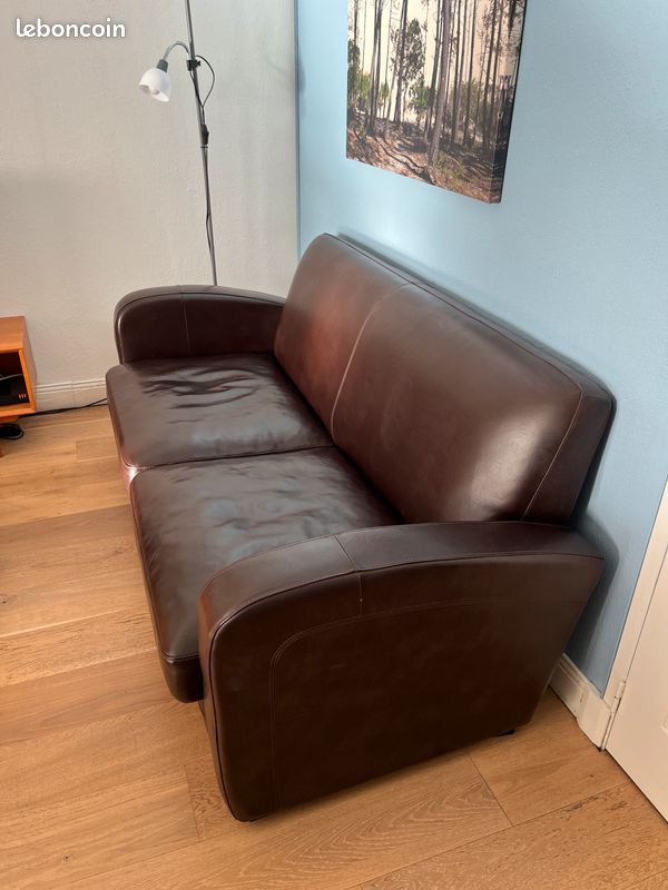 Canapé cuir convertible (image 2)