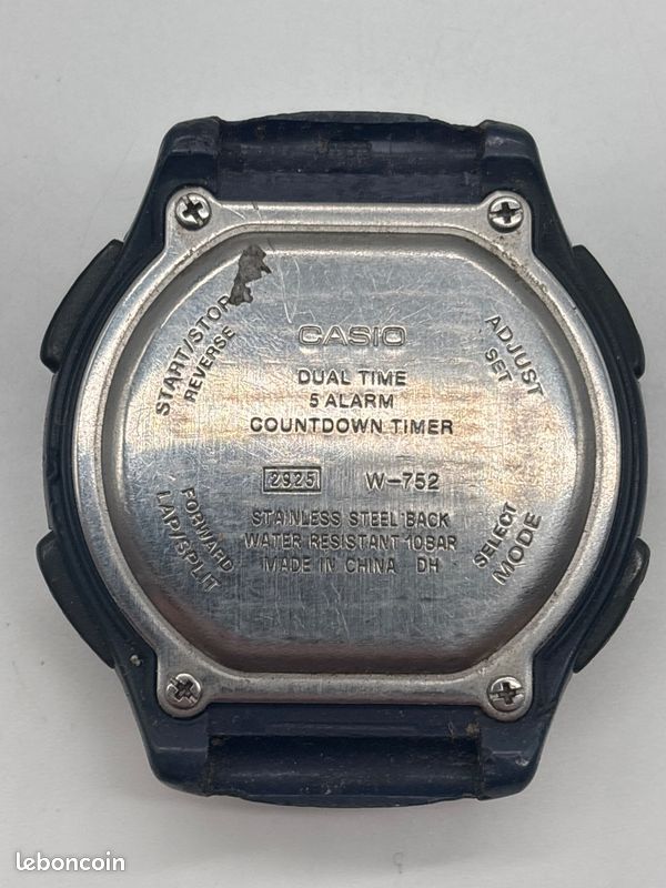Montre Casio digitale homme argentée pile neuve fonctionnelle rétro sport - #B33 (image 8)