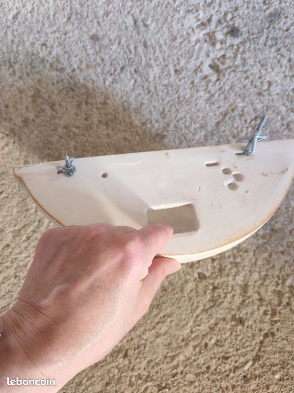 Appliques murales demi-lune beige – 27 x 15 cm – 5  pièce ou lot de 5 (image 5)