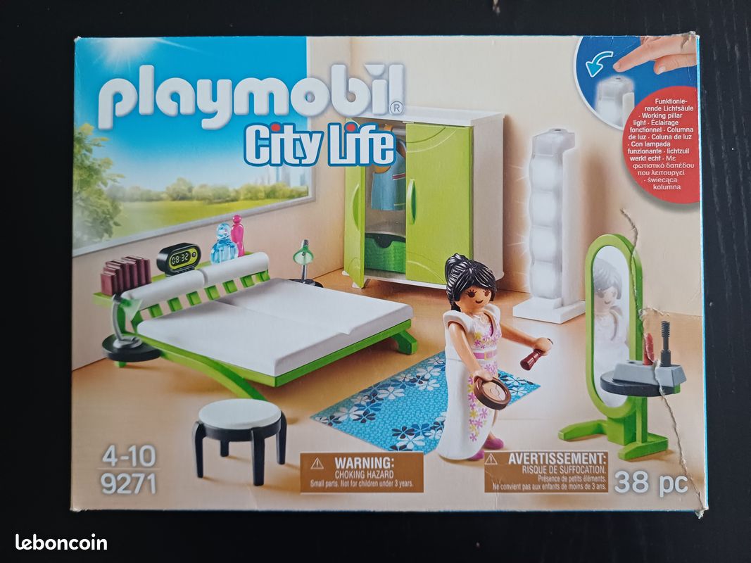 PLAYMOBIL CITY LIFE 9271 Chambre avec espace de maquillage NEUF jamais
