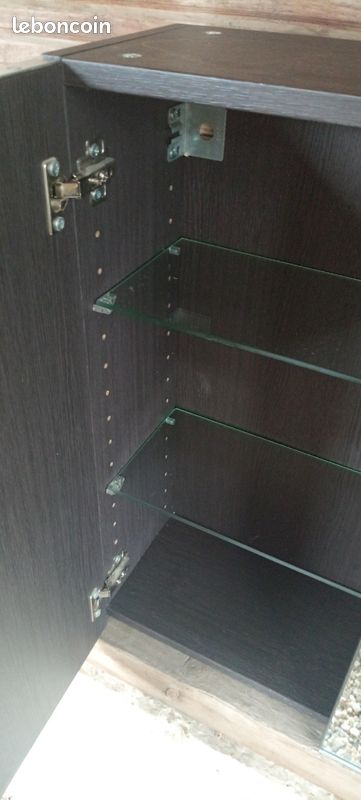 Armoire murale salle de bain avec 2 portes miroirs (image 4)