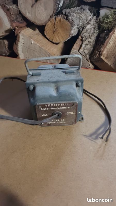 Autotransformateur vintage Vedovelli 220V 350VA – Déco industrielle / TSF (image 2)