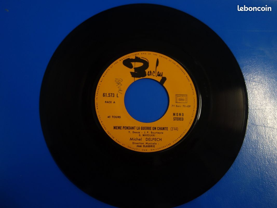 Disque vinyle : Michel Delpech (image 3)