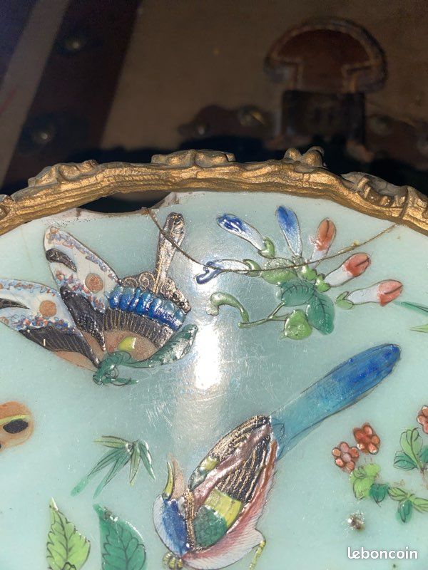 Coupe décorative de style Napoléon III / japonisant, probablement fin XIXe siècle ou tout début XXe (image 3)