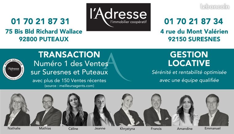 Appartement a louer puteaux - 2 pièce(s) - 35 m2 - Surfyn