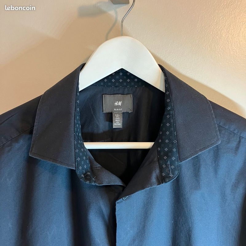 24 Chemise homme manches longues coupe droite Vêtements - Main Image