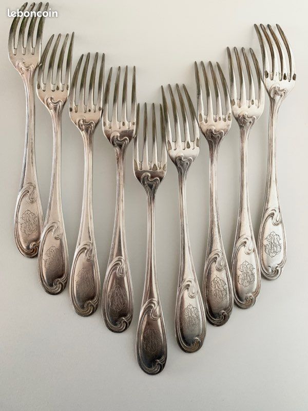 Fourchette en métal argenté Christofle 240556