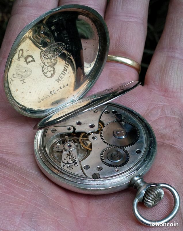 Montre à Gousset Doxa Médaille D'or Milan 1906 – Fabriqué En Suisse – Rarissime – Acier Inoxydable
