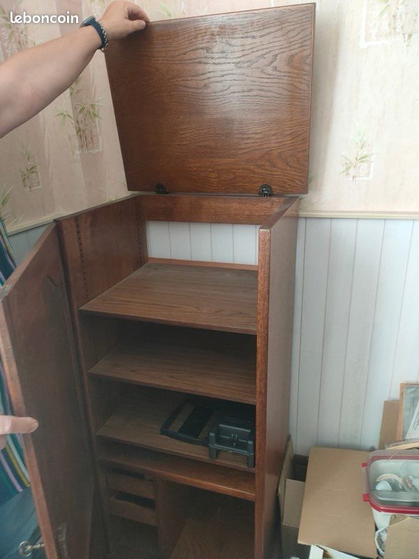Meuble hi-fi en chêne (image 3)