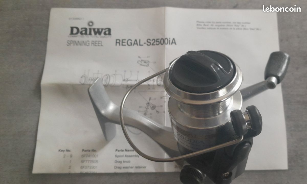 Moulinet Toupie Daiwa Regal-S 2005B - Longue Fonte - 5 Roulements - Occasion