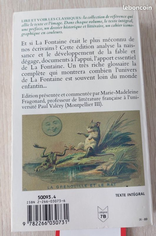 Livre de poche Jean de La Fontaine – Les Fables (image 5)