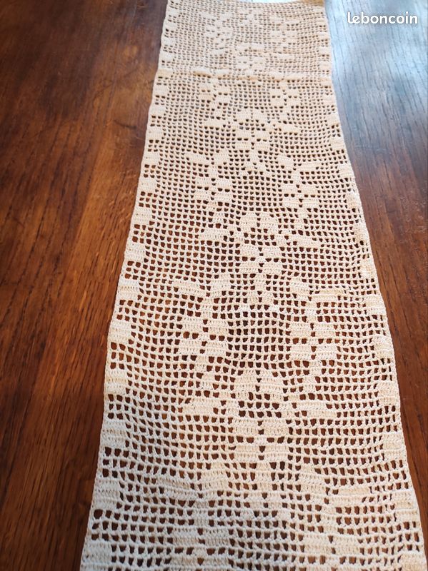 Chemin de table écru 85x20 cm (image 2)