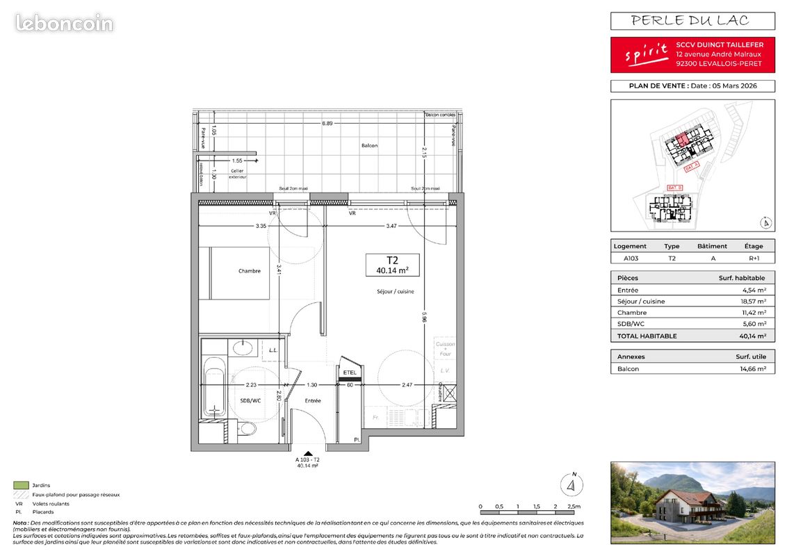 Appartement 2 pièces 40 m² · à Duingt · 40 m² · 319 900 €