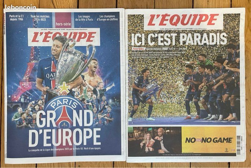 Hors-Série L'Equipe - 04/06/2025 - Grand D'Europe : Victoire PSG En Ligue Des Champions