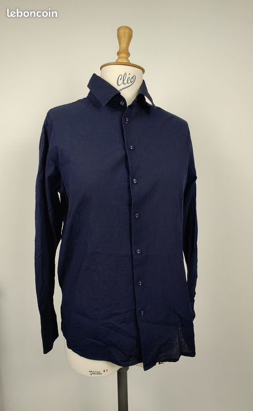 Chemise bleu marine - Uniqlo x Ines de la Fressange - L (image 1)