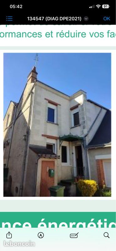Maison 3 pièces 44 m² · à La Membrolle-sur-Choisille · 44 m² · 88 000 €