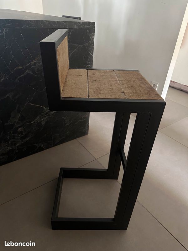 Chaises bar style industriel (image 2)