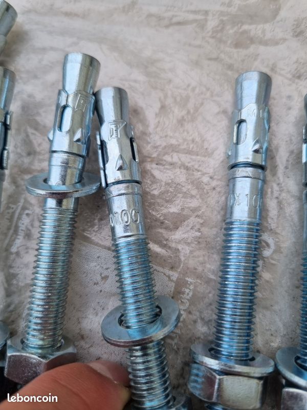 Lot de 10 Goujons d'ancrage M10x100 (image 3)
