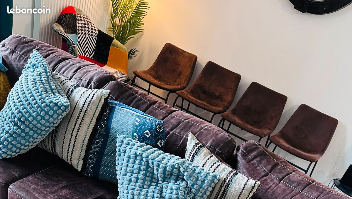 Canapé + fauteuil + 4 chaises (image 4)