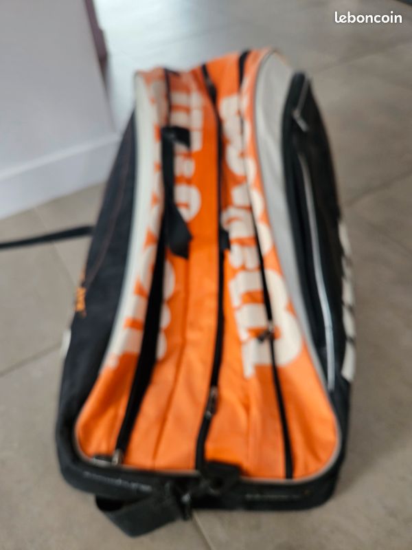 Sac De Raquette De Tennis Wilson Super Six Pack NCode - Blanc - Occasion