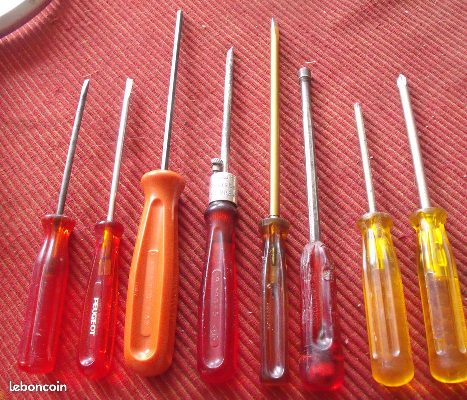 Tournevis Plat Isolé 8000 Volts Chrome-vana - Fabriqué En Allemagne - Occasion/neuf - Très Bon état