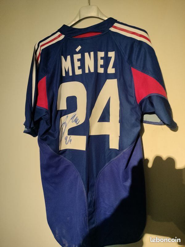 MAILLOT SIGNÉ MAILLOT Luxembourg Chanot Match Porté Maillot Signé Coa