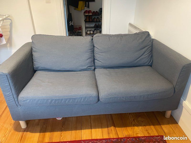 Canapé 1m80 - tissu gris - Maison du monde (image 2)