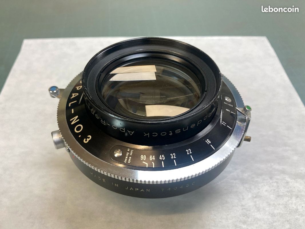Chambre Photographique Cambo SC Monorail + Objectif Rodenstock Apo Ronar 300mm F/9