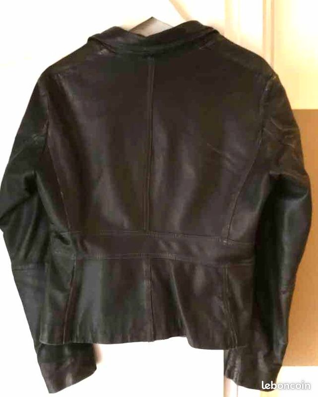Veste cuir femme "Closed" 100% agneau (image 3)