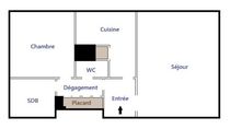 Appartement - 2 pièces - 47m²